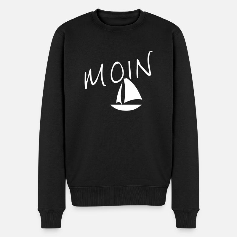 Moin avec voilier - Pull Premium bio Homme - noir