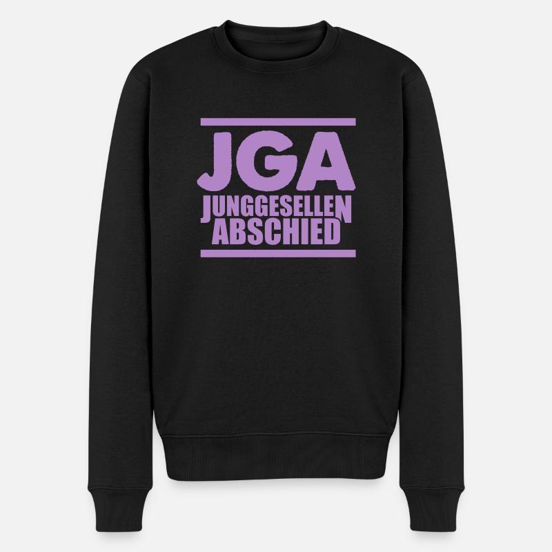 jga - Männer Premium Bio Pullover - Schwarz