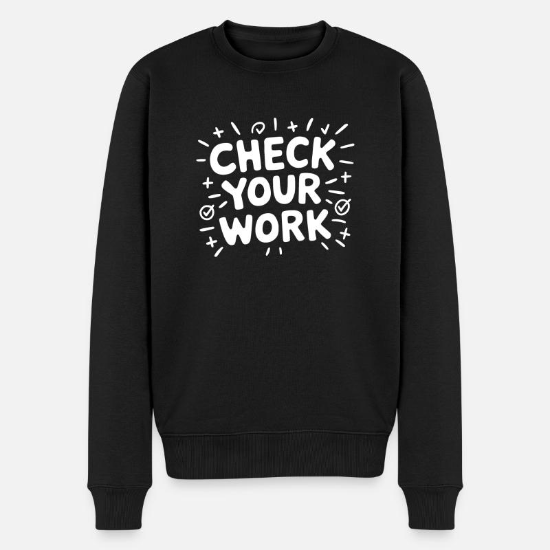 Math with a wink - Men's Premium Organic Jumper - black