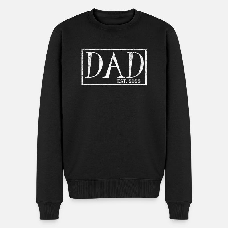 Papa est.2025 - Pull Premium bio Homme - noir