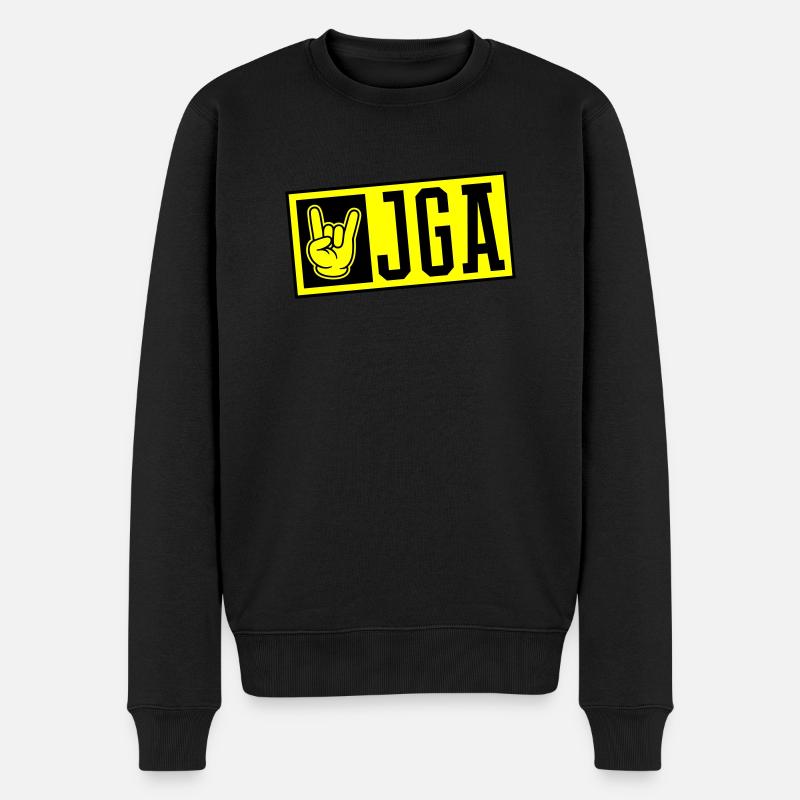Jga Junggesellenabschied - Männer Premium Bio Pullover - Schwarz