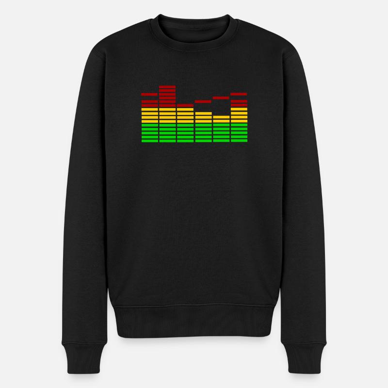 Equalizer - Music - Männer Premium Bio Pullover - Schwarz