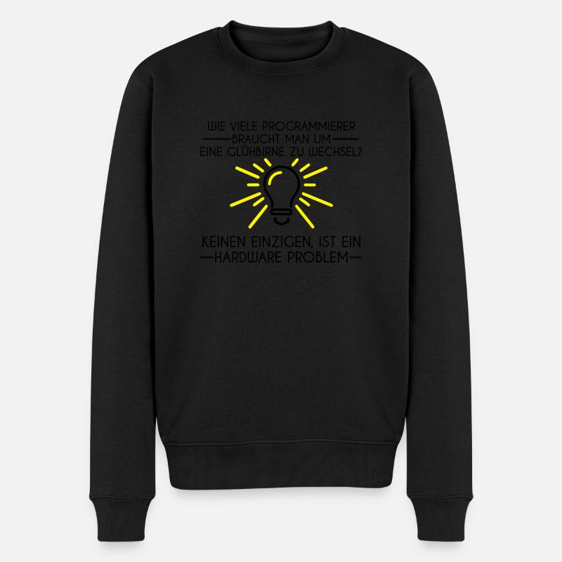 Wie viele Programmierer Tassen & Zubehör - Männer Premium Bio Pullover - Schwarz