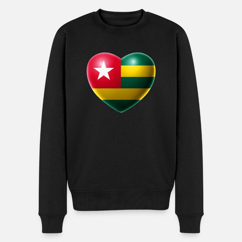Coeur (Togo) - Pull Premium bio Homme - noir