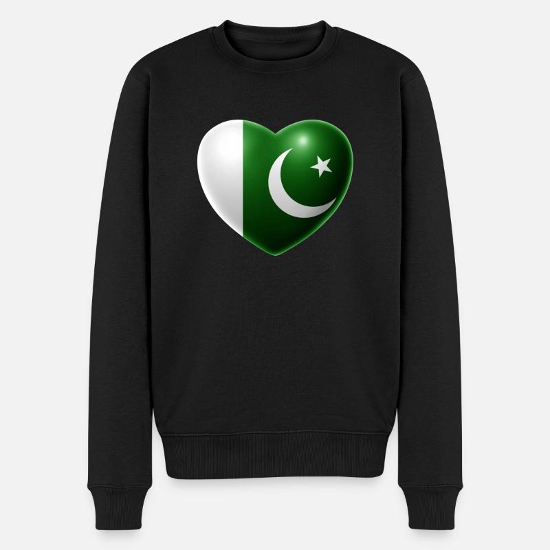 Coeur (Pakistan) - Pull Premium bio Homme - noir