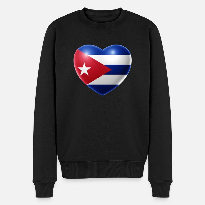 Coeur (Cuba / Cuba) - Pull Premium bio Homme - noir