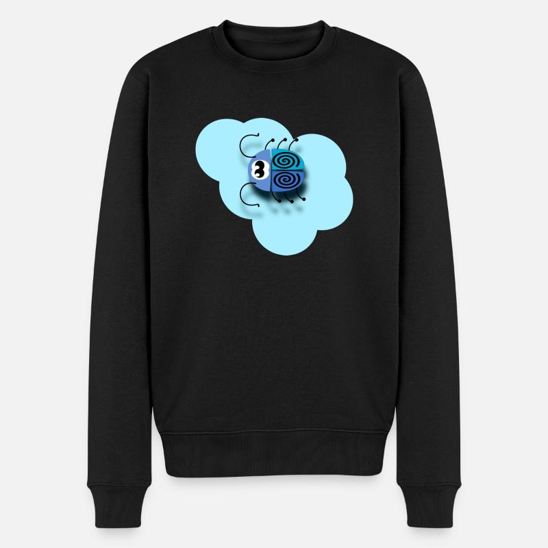 auf Wolke - Männer Premium Bio Pullover - Schwarz