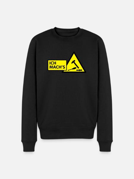 (ichmachs_handwerker) - Männer Premium Bio Pullover - Schwarz