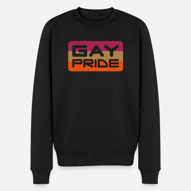 pride - Männer Premium Bio Pullover - Schwarz