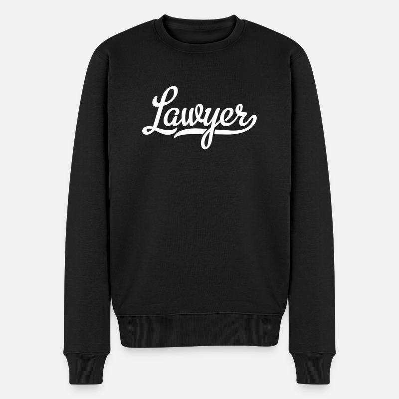 Lawyer - Männer Premium Bio Pullover - Schwarz