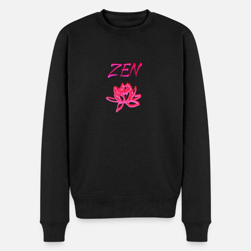 Zen - Männer Premium Bio Pullover - Schwarz