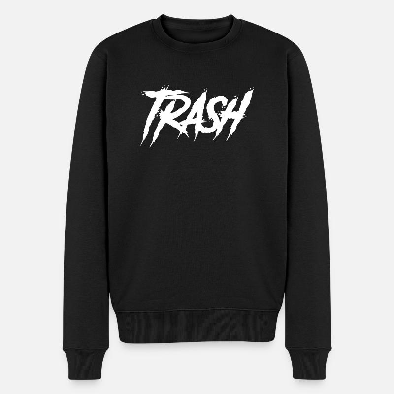 Trash - Pull Premium bio Homme - noir