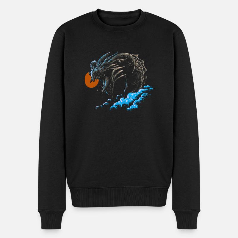 Dragon chinois japonais I Dragon - Pull Premium bio Homme - noir