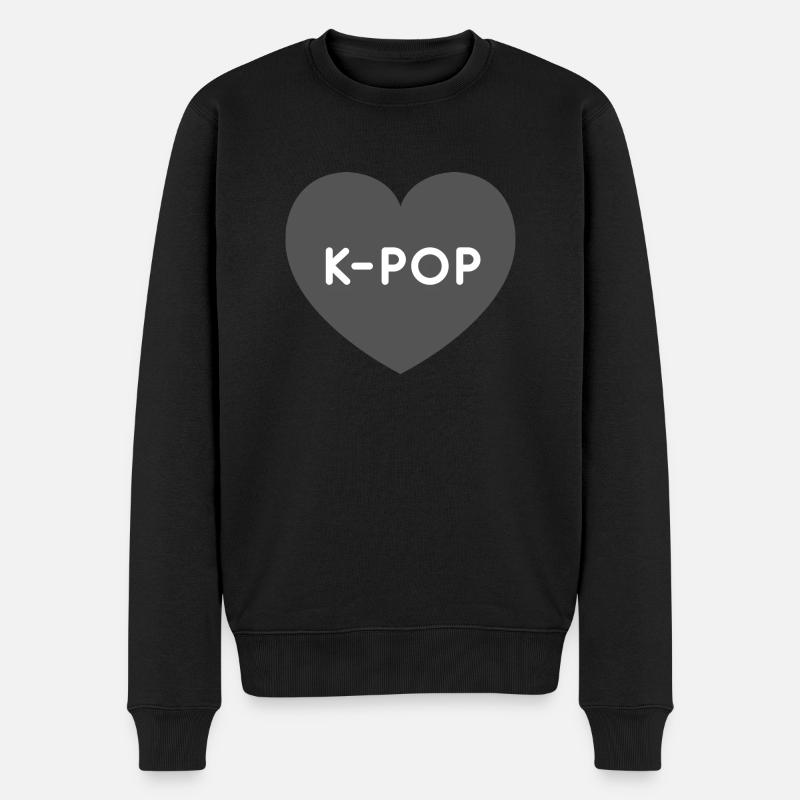 K-Pop - Männer Premium Bio Pullover - Schwarz