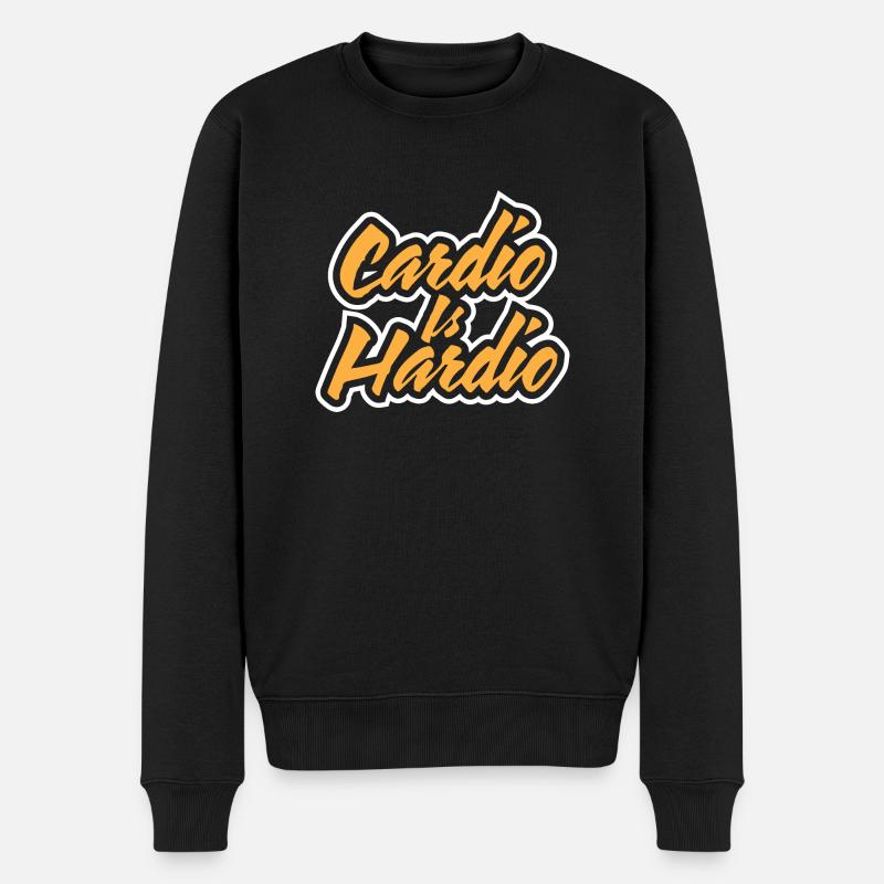 CARDIOO - Männer Premium Bio Pullover - Schwarz