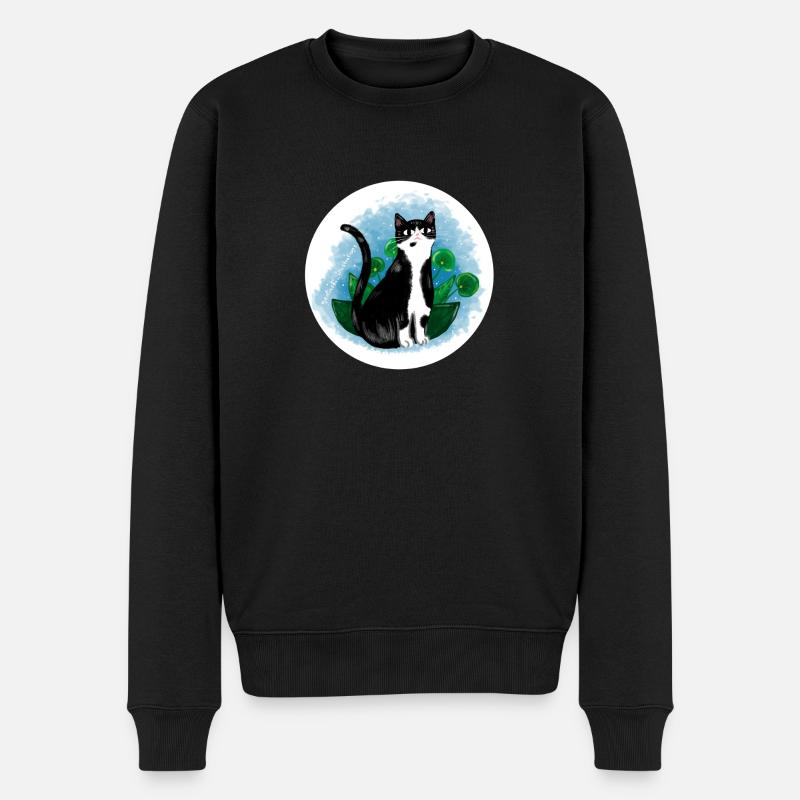 Chat dans la nature - Pull Premium bio Homme - noir