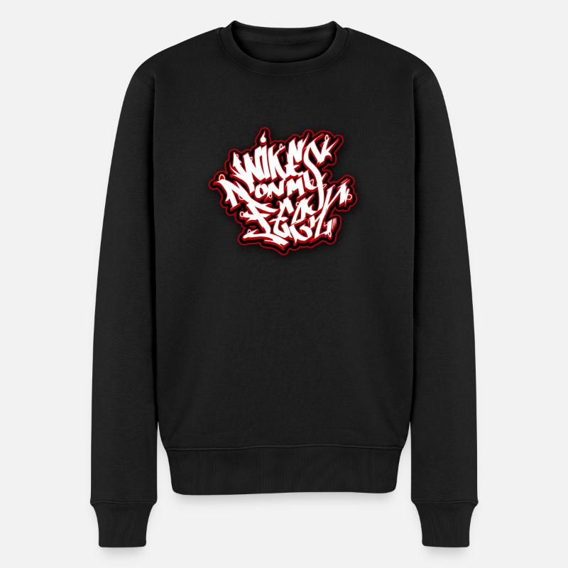 Graffiti Stile - Männer Premium Bio Pullover - Schwarz