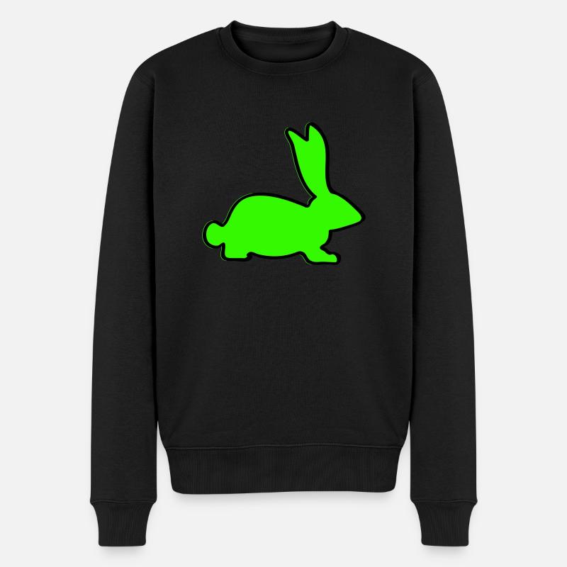 rabbit - Männer Premium Bio Pullover - Schwarz