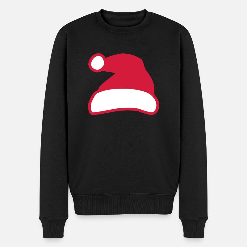 Weihnachtsmann - Männer Premium Bio Pullover - Schwarz