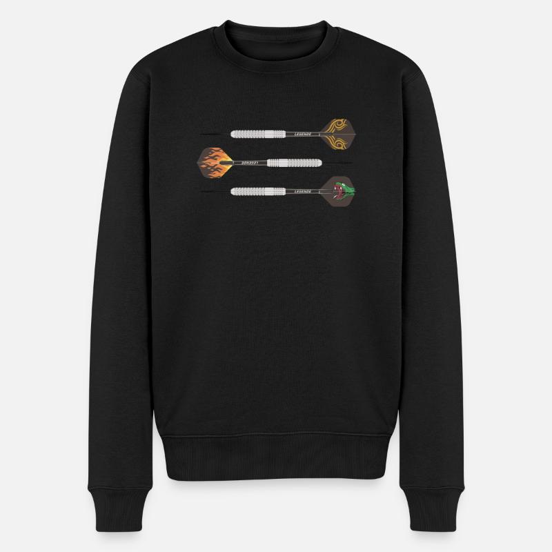 Cooles Geschenk für Darts Fans - Männer Premium Bio Pullover - Schwarz