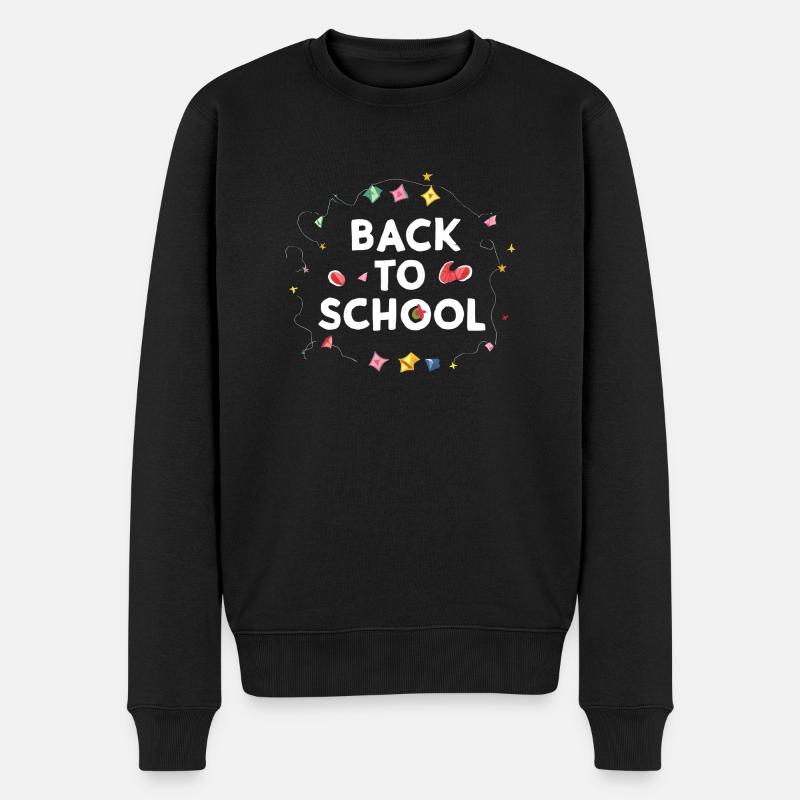 Schön - Männer Premium Bio Pullover - Schwarz