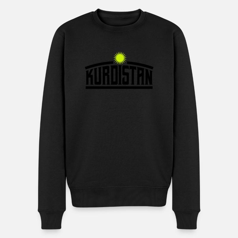 kurdistan - Männer Premium Bio Pullover - Schwarz