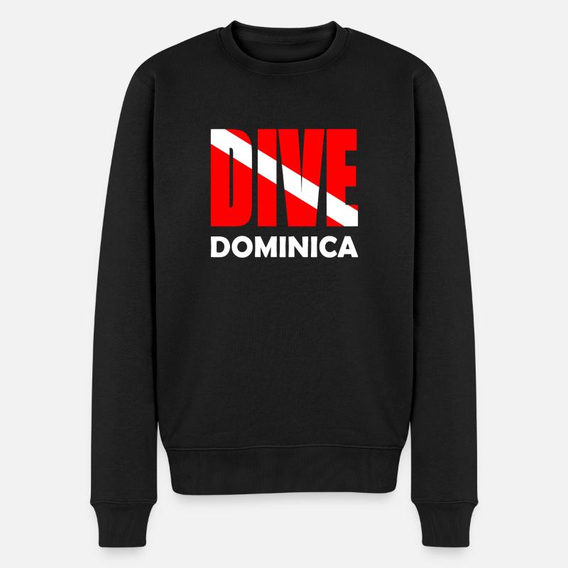 Plongée Dominique - Karibik - Caraïbes - Antilles - Pull Premium bio Homme - noir