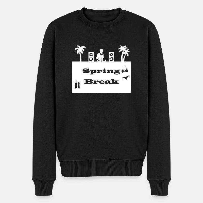 spring break blanc - Pull Premium bio Homme - noir