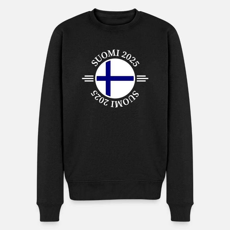 Finlande 2025 Suomi - Pull Premium bio Homme - noir