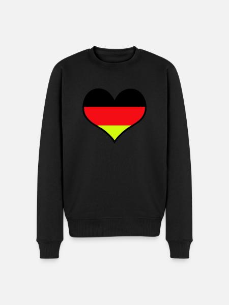 Germany Deutschland - Men's Premium Organic Jumper - black