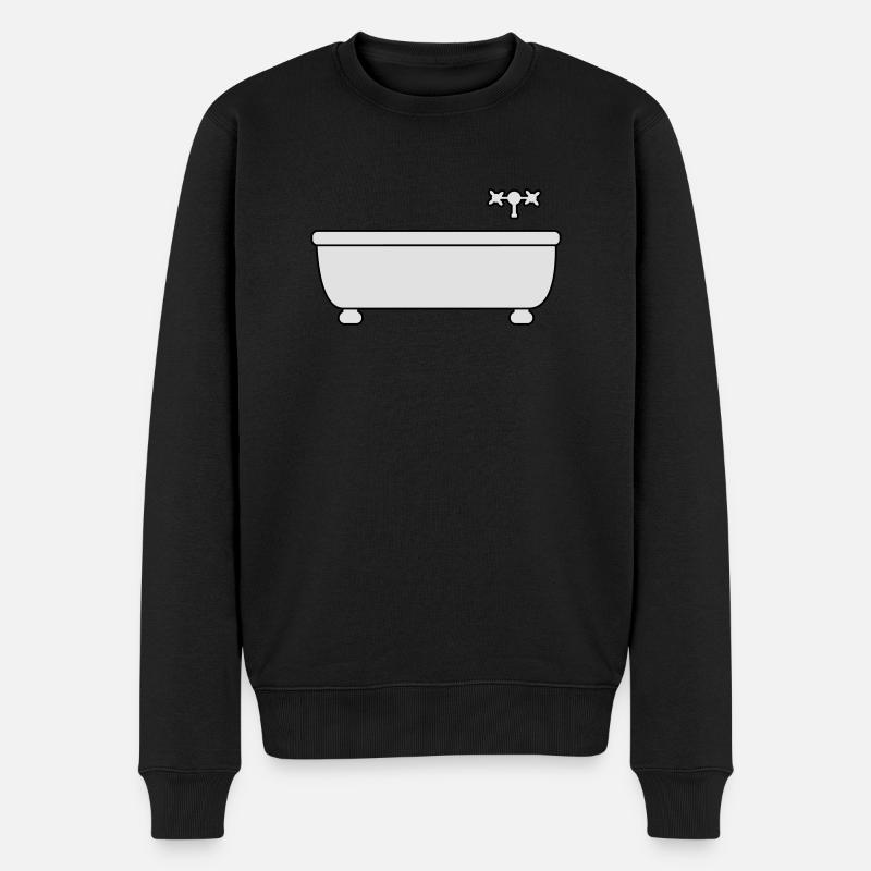 Bath - Männer Premium Bio Pullover - Schwarz