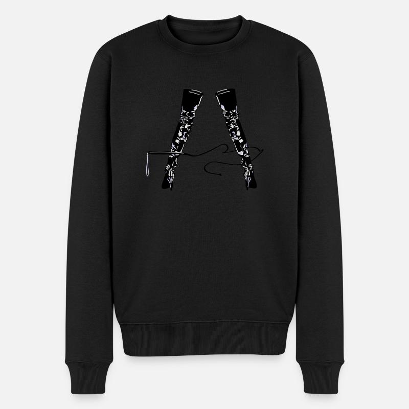domina - Männer Premium Bio Pullover - Schwarz