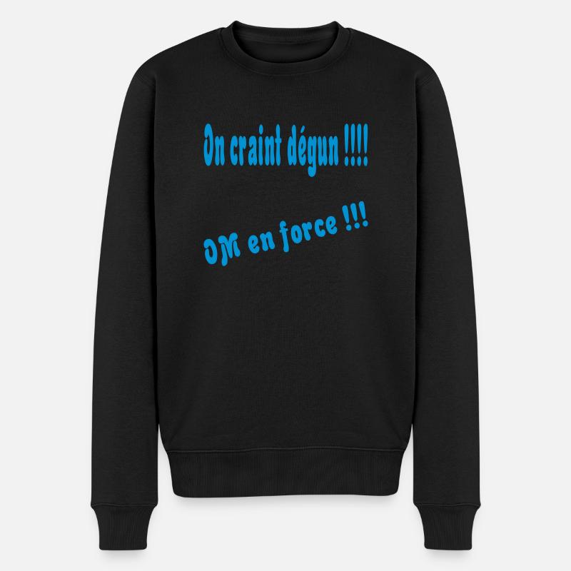 On craint dégun !!!! - Männer Premium Bio Pullover - Schwarz