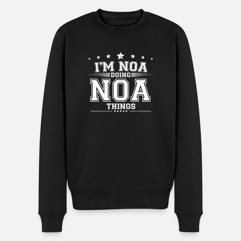 Noa - Pull Premium bio Homme - noir