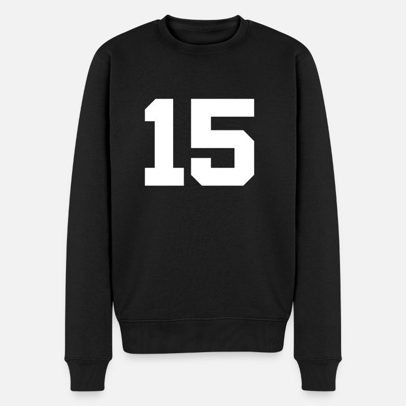 Numéro 15 - Pull Premium bio Homme - noir