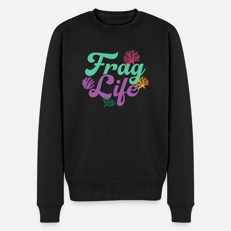 Frag Life Fish Keeping Aquarium Owner - Männer Premium Bio Pullover - Schwarz