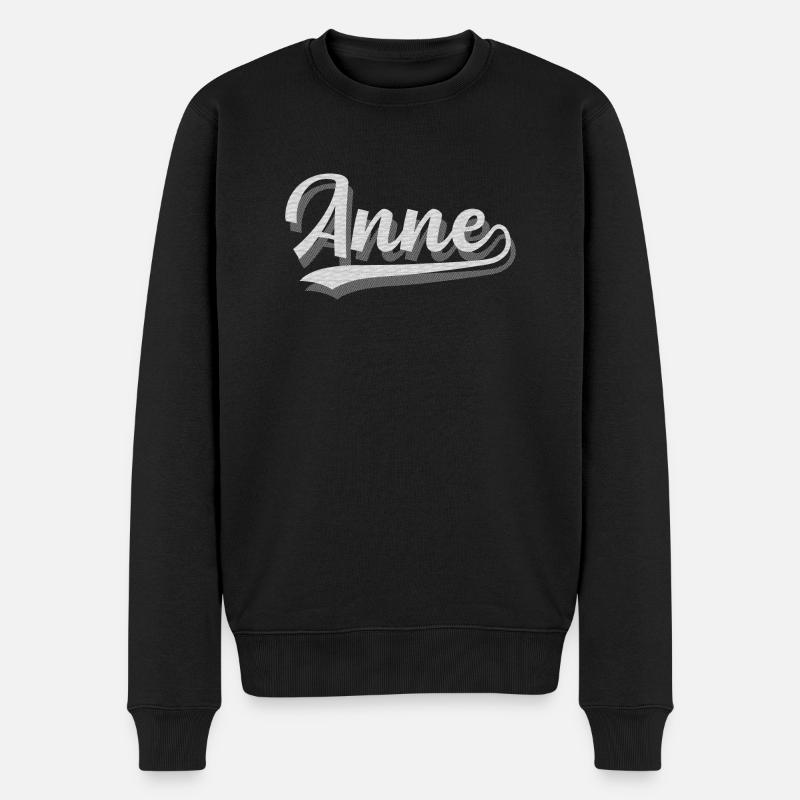 Anne - Pull Premium bio Homme - noir