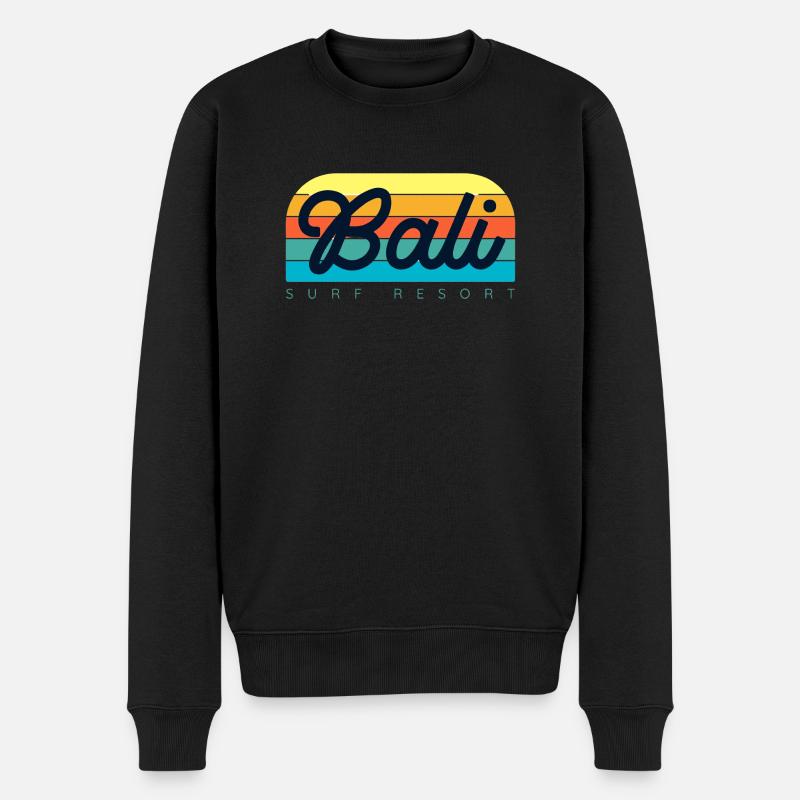 Bali - Männer Premium Bio Pullover - Schwarz