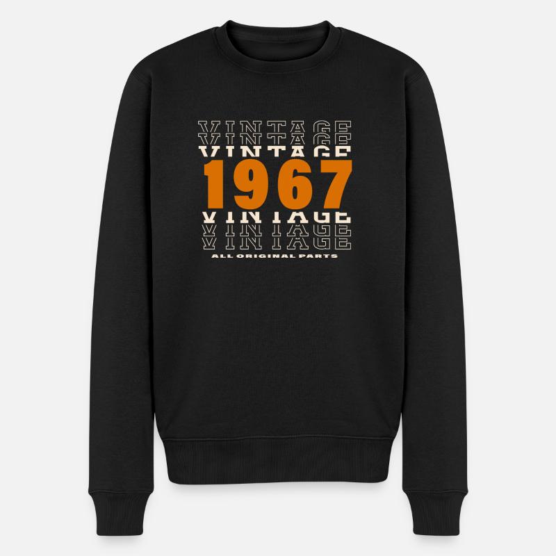 1967 : Vintage - 57e anniversaire - Pull Premium bio Homme - noir