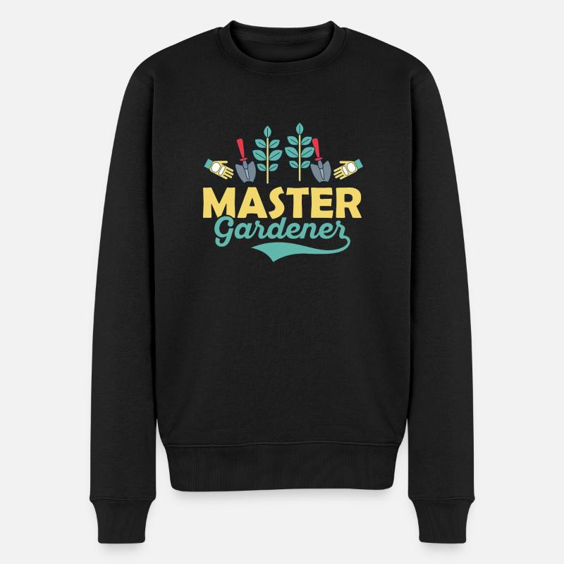 Maître jardinier Jardinage botanique - Pull Premium bio Homme - noir