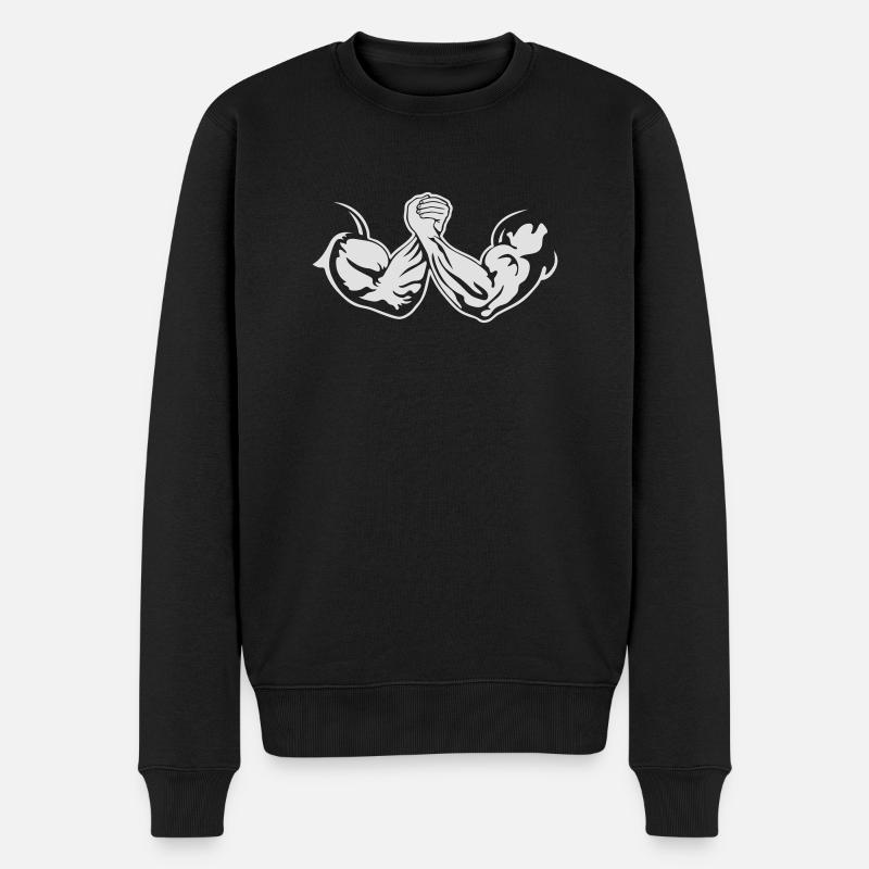 masterfitness_armdruecken - Pull Premium bio Homme - noir