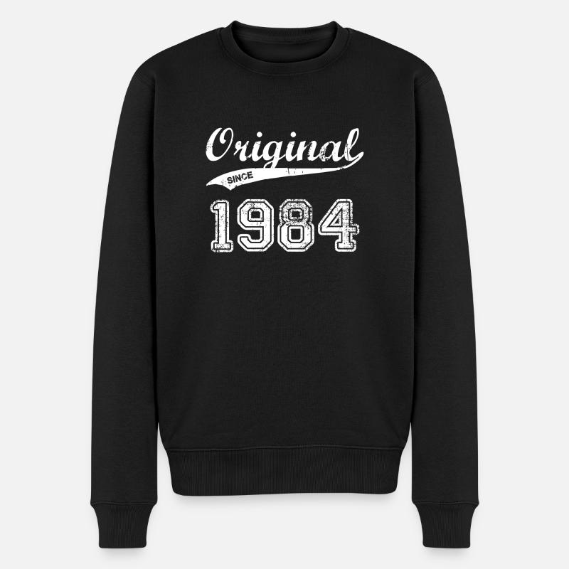 1984 - Männer Premium Bio Pullover - Schwarz