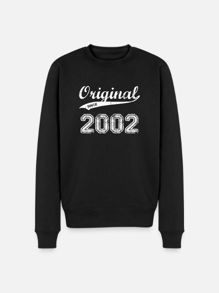 2002 - Männer Premium Bio Pullover - Schwarz