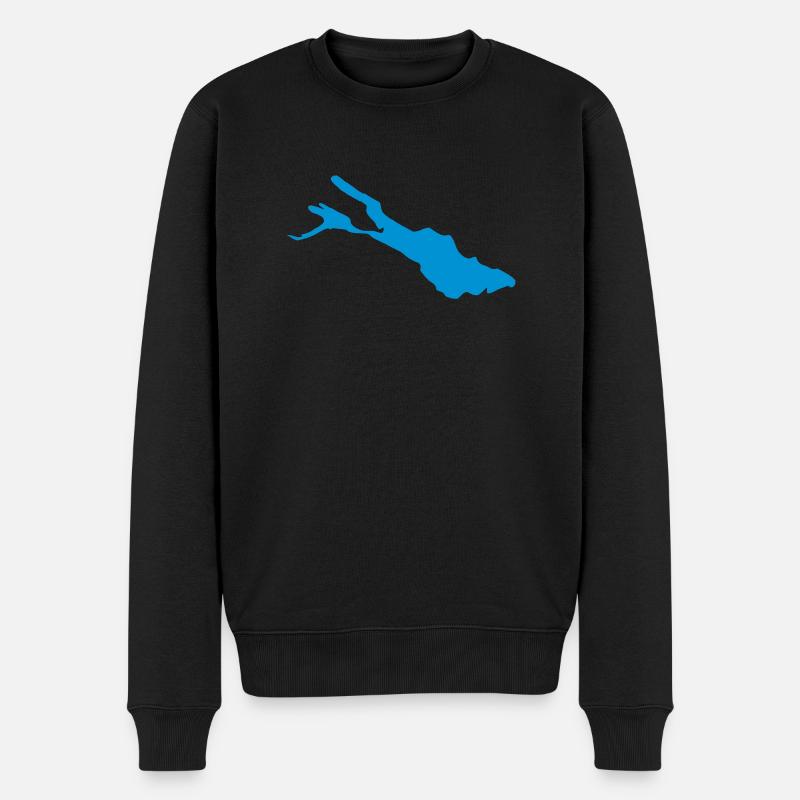 Lac de Constance - Pull Premium bio Homme - noir