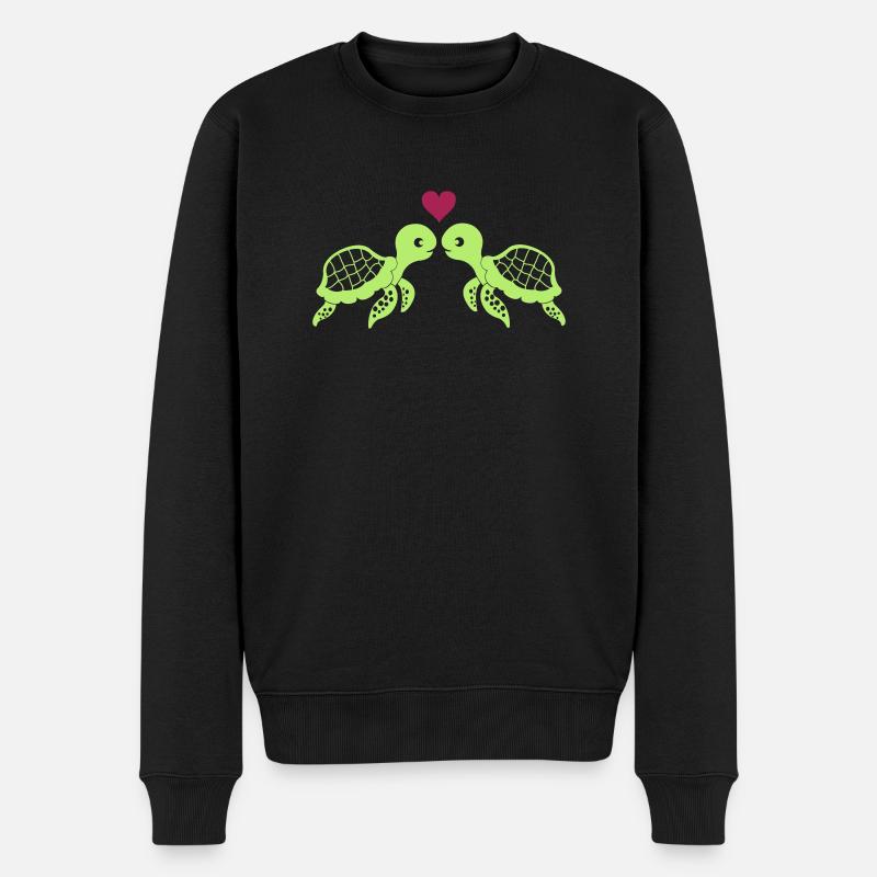 schildkroeten_001 - Pull Premium bio Homme - noir