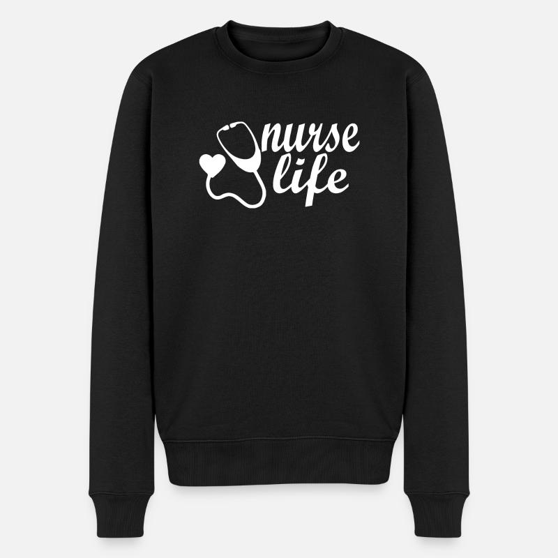 Nurse - Pull Premium bio Homme - noir