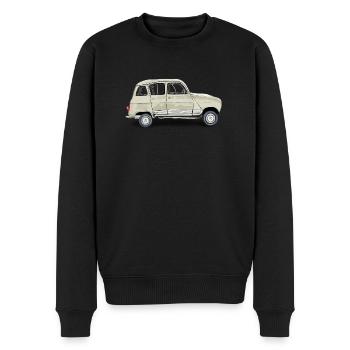 Oldtimer - Männer Premium Bio Pullover - Schwarz - Vorne - Nico (187cm)