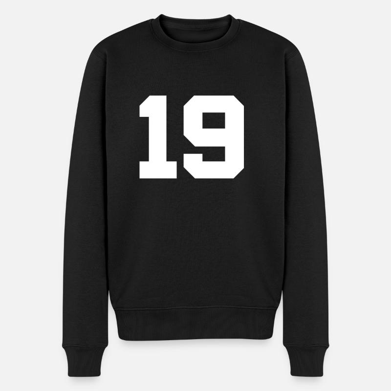 Numéro 19 - Pull Premium bio Homme - noir