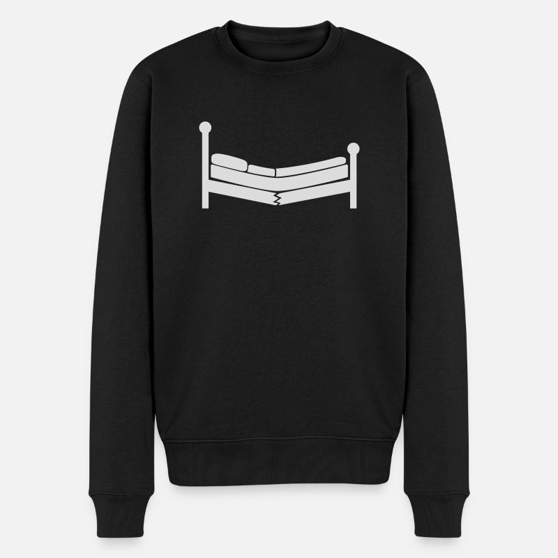 Logo clipart de lit détruit - Pull Premium bio Homme - noir
