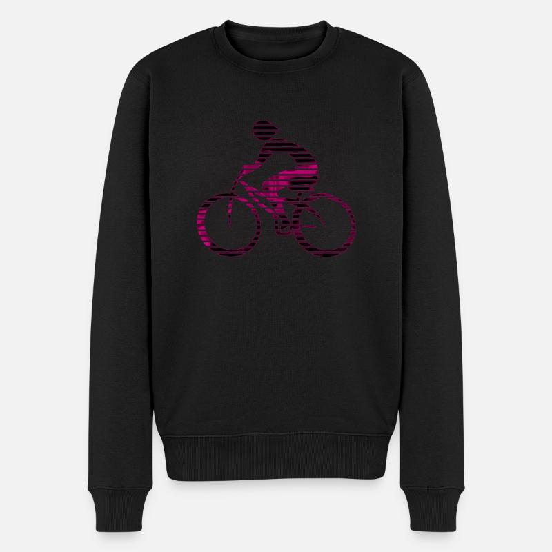 Radfahrer - Männer Premium Bio Pullover - Schwarz